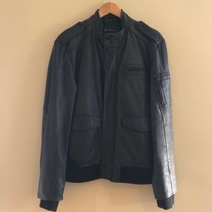 INC Men’s 100% Leather Jacket Sz Large